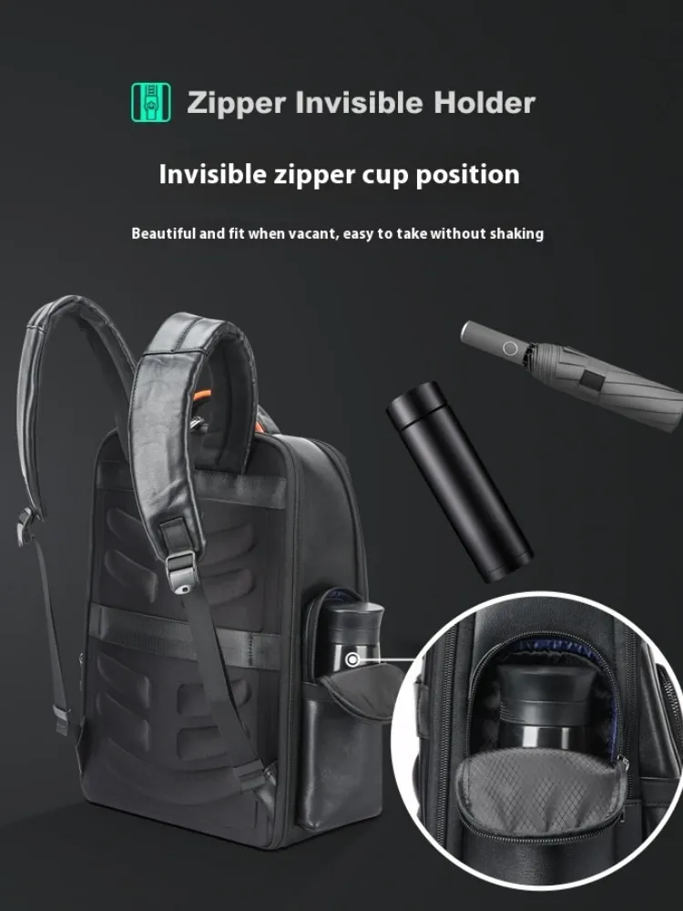 Рюкзак для отдыха BOPAI Мужской рюкзак из воловьей кожи первого слоя большой