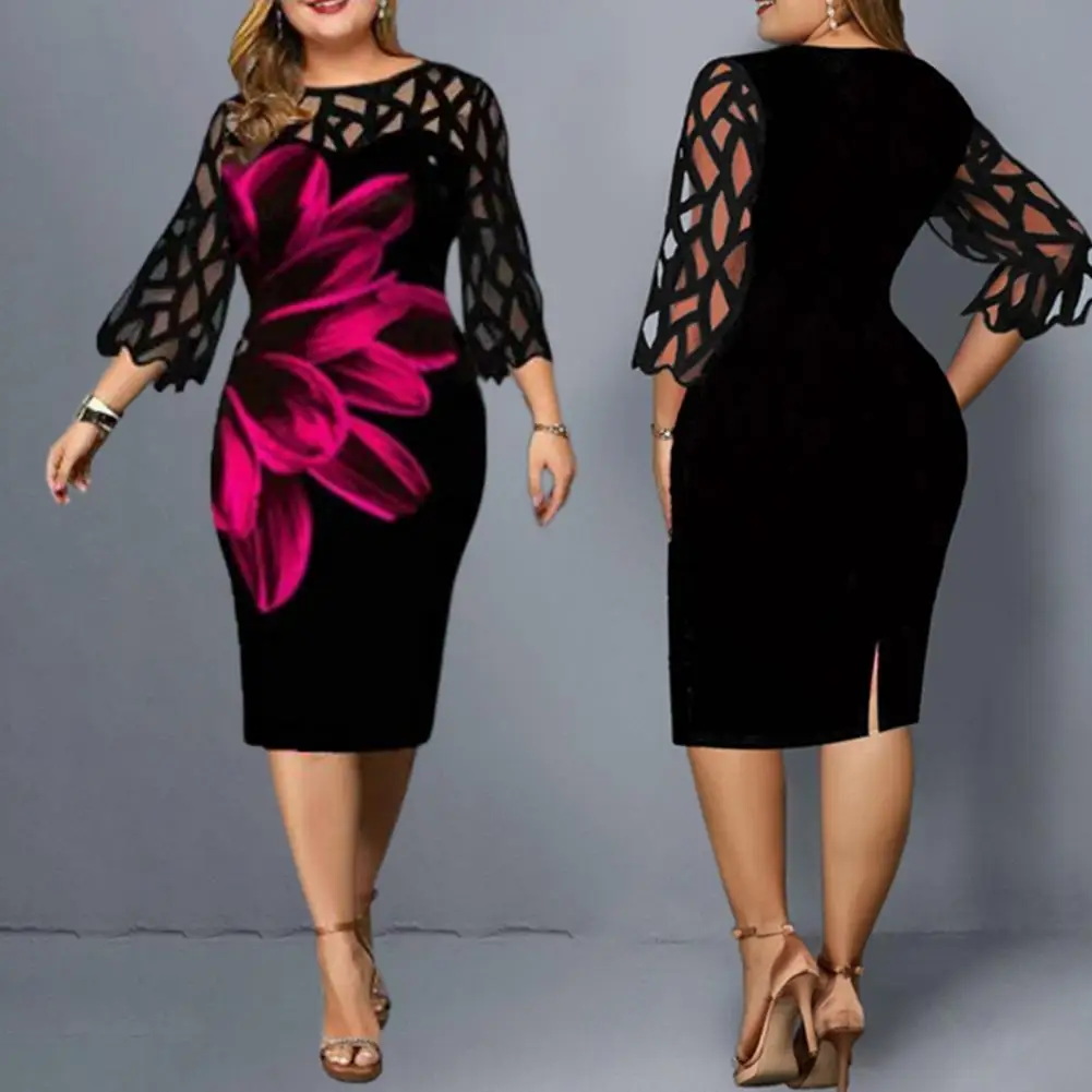 

Красивое платье до середины икры моющееся весеннее платье супер мягкое платье с цветочным принтом