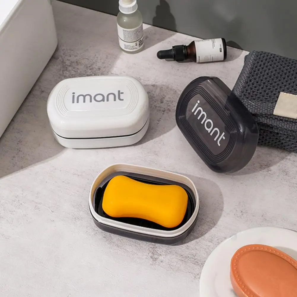 

Soap Container Box Strong Sealing Travel Soap Holder Durable Soap Case Easy to Clean Bar Soap Container Soap Dish for Bathroom