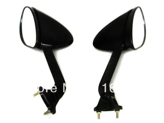 Черные левые и правые боковые зеркала для 2006-2012 Kawasaki Ninja ZX-14 ZX14 ZZR1400