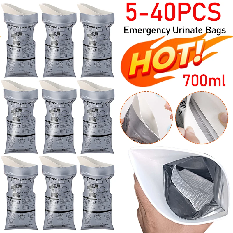 Унисекс Уличный Аварийный Мешок Для Мочи Одноразовый 700 Мл Коллекционный Мужчин