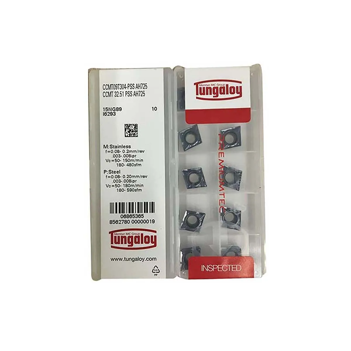 

Tungaloy 100% Original CCMT CCMT09T304 CCMT060204 CCMT060202 CCMT09T302 CCMT09T308 CCMT120408 PSS AH725 Carbide Turning Inserts