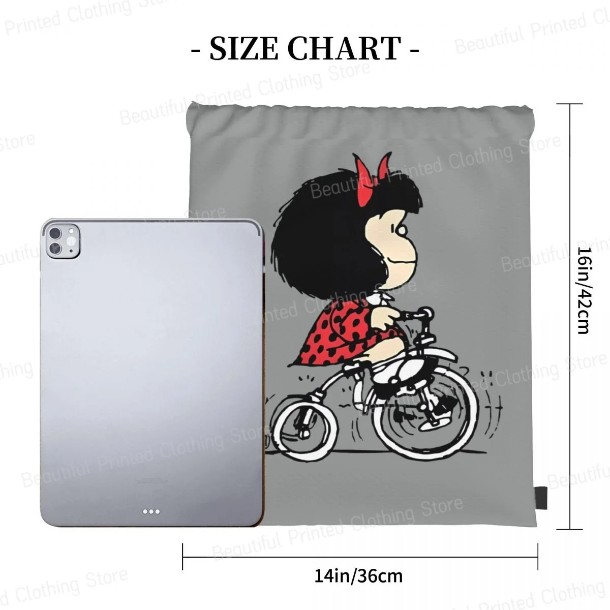 Mafalda Como Siempre Сумки на шнурке Складной спортивный рюкзак для спортзала Портативный