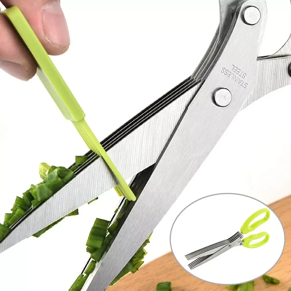 

Scissors Green Onion Vegetable Cutter Scallion Herb Laver Spices Cooking Tool Cut Kitchen Accessory