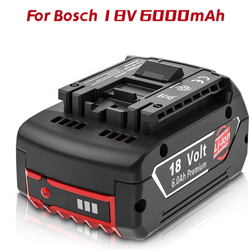 

18V 6000mAh Lithium Ion Battery for Bosch 18V BAT620 BAT622 BAT609 BAT618 BAT618G BAT619 BAT619G SKC181-202L Cordless Power Tool