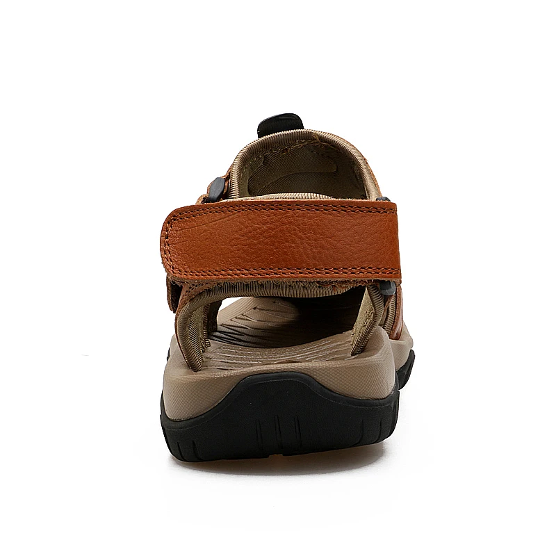 2023 Summer New Casual Leather Men's Sandals Large Men's Slippers Fashion Indoor and Outdoor Slippers Outdoor Beach Shoes Size 3