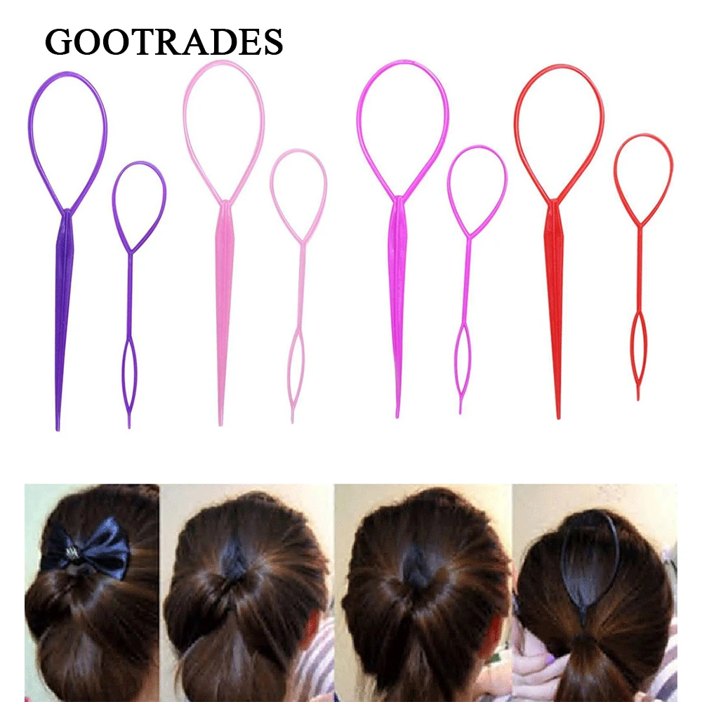 

1Set Hot Plastic Magic Topsy Tail Hair Braid Ponytail Styling Maker Clip Tool Hair Maker Styling Fashion Hair Accessories