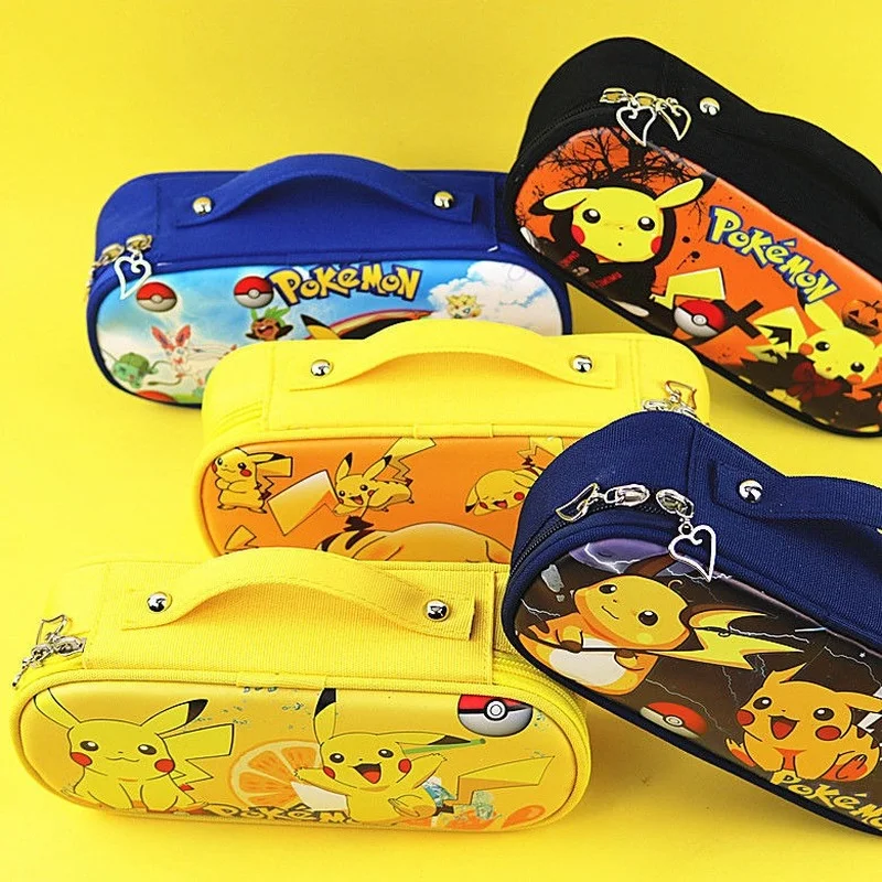

Pet Elf Pikachu Large Capacity Pencil Case Men and Women Pupils' Stationery Bag Portable Pencil Box