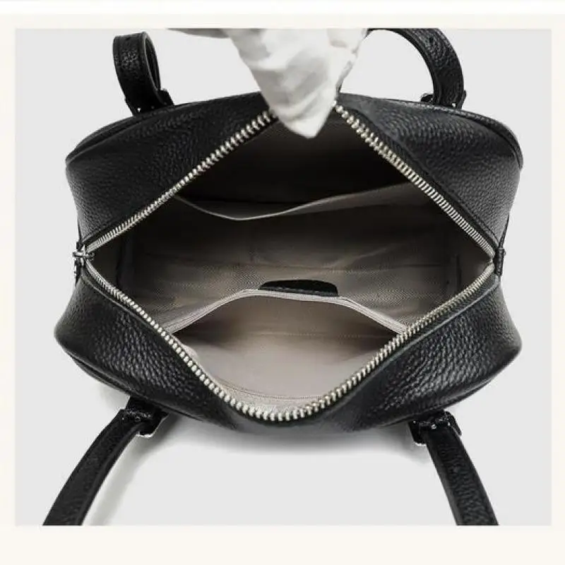 High-quality Women's Genuine Leather Handbag Top Layer Cowhide All-match Underarm Bag Large-capacity Lady Shoulder Messenger Bag