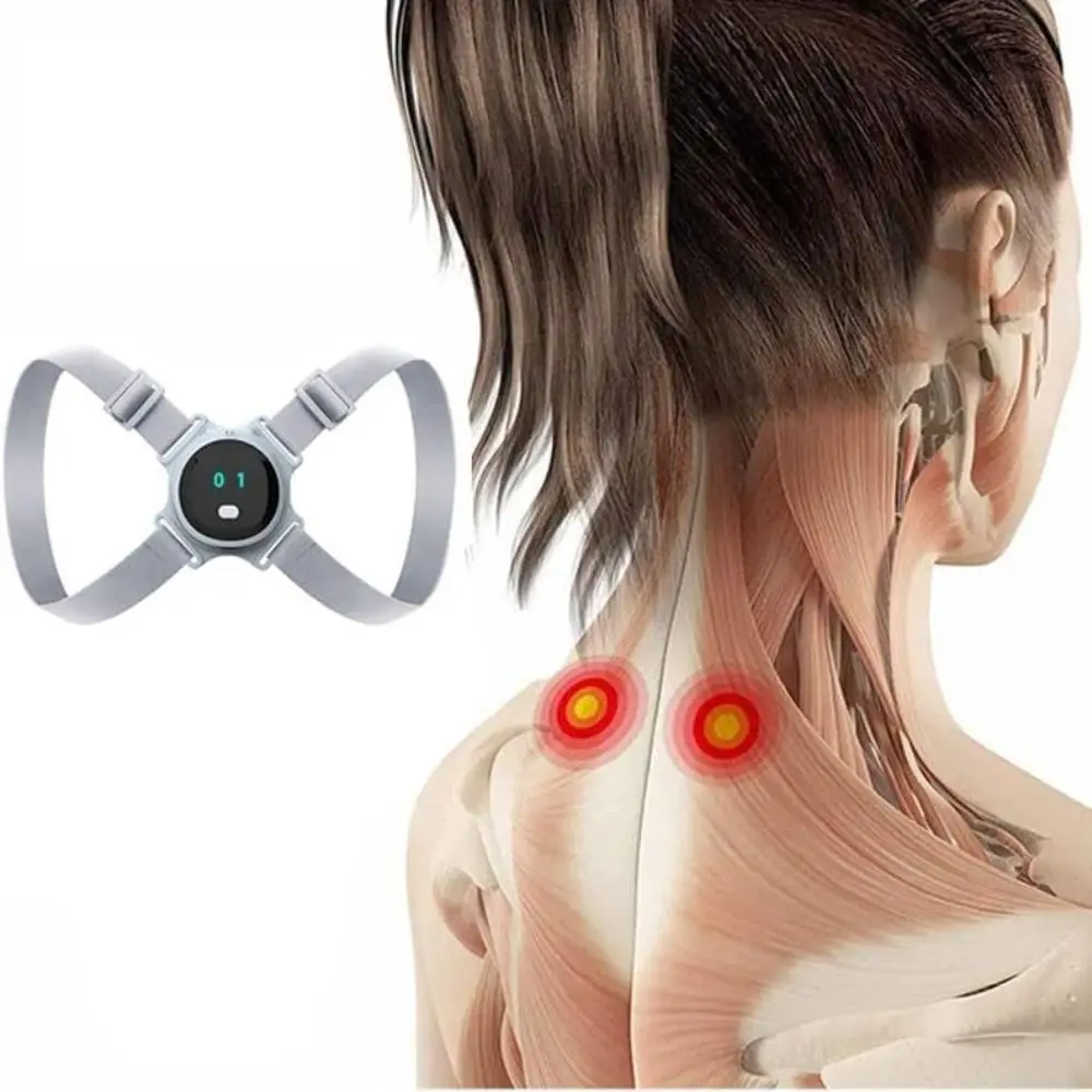 

Nylon belt Hunchback Back Posture Corrector Vibration Reminder ABS Orthosis Invisible Adjustable Posture Corrector Tool Adult