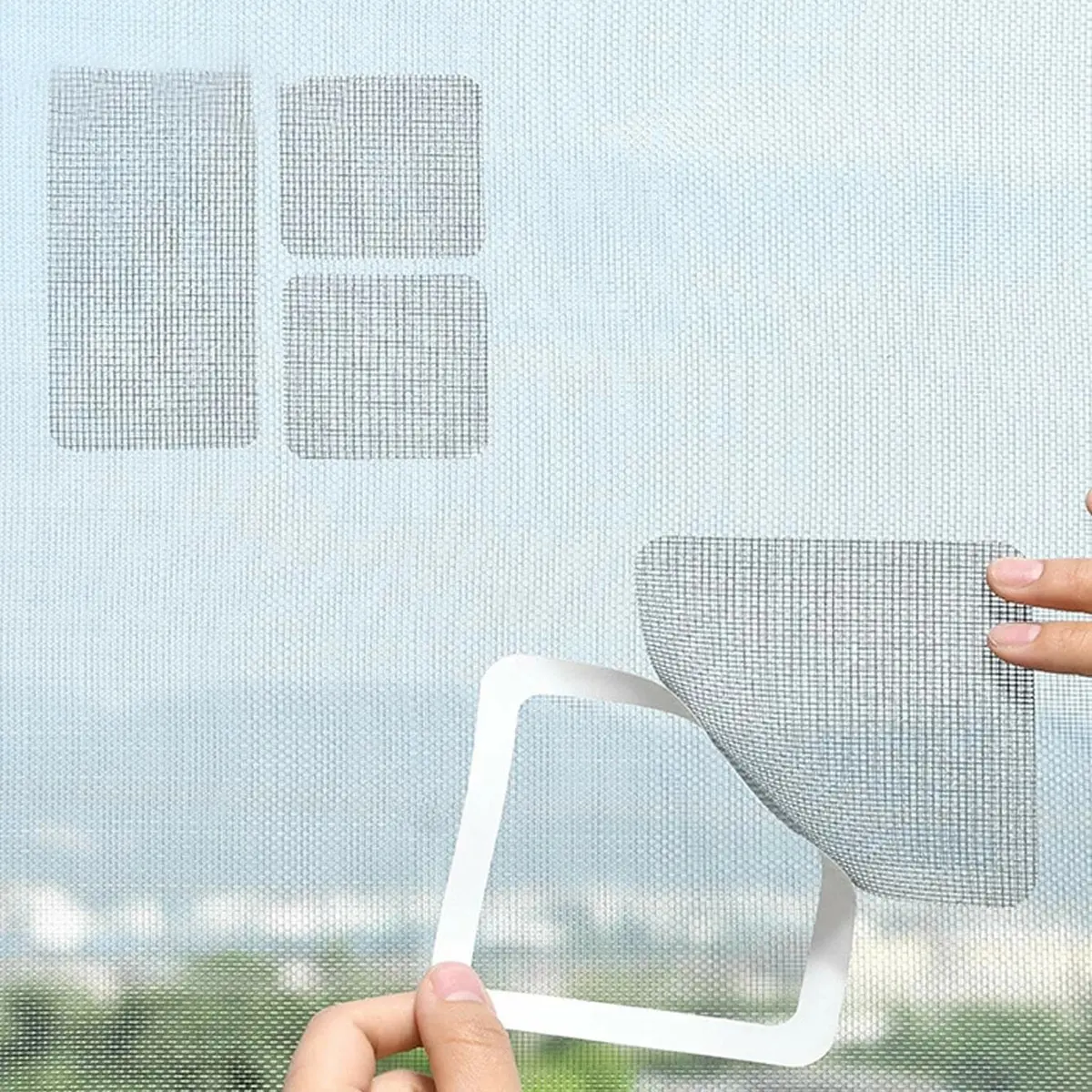 

3/3/10pcs 10cm*10cm Door Curtain Window Screen Repair Patch Baby Safety Screen Patch Stickers Anti Mosquito Net Door Repair