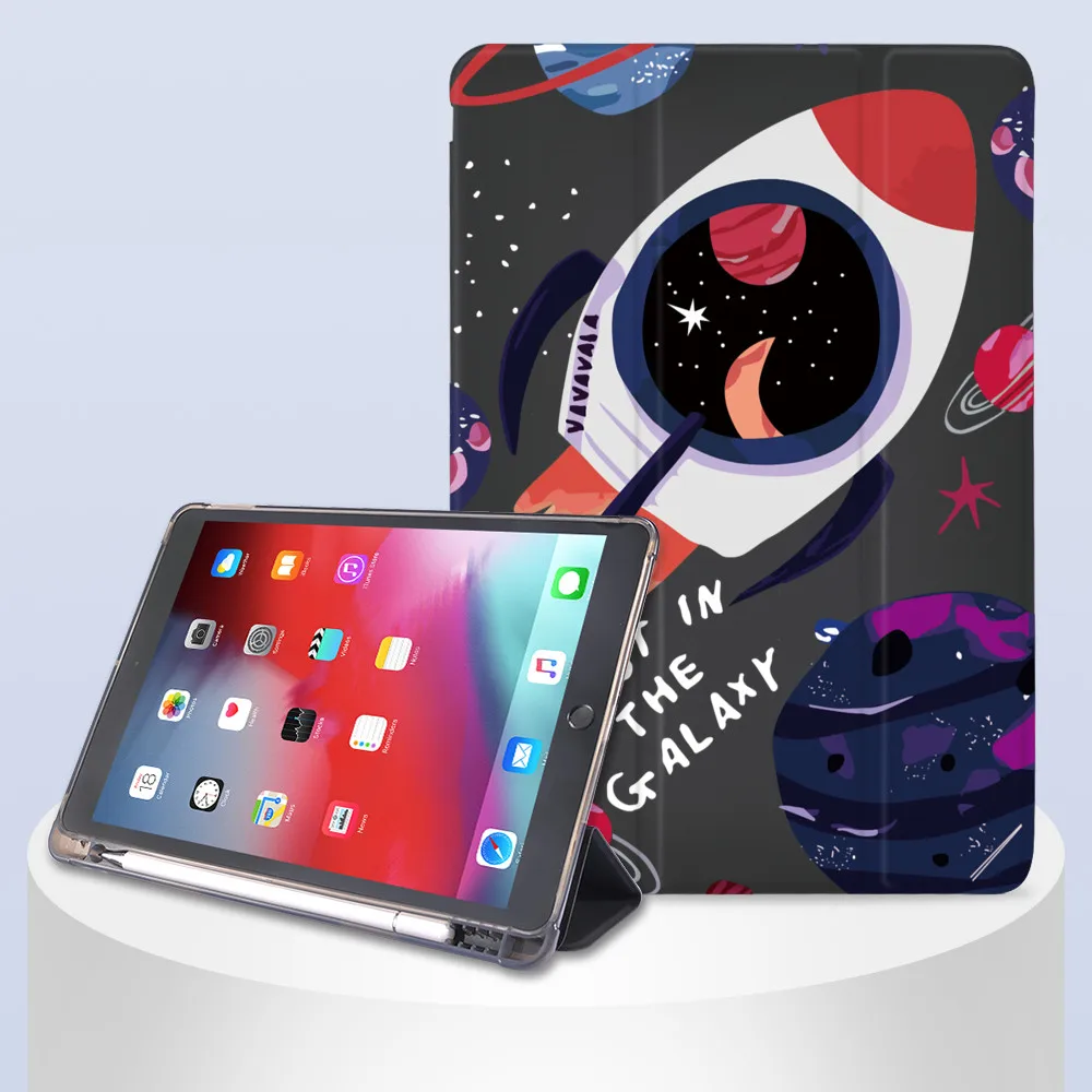 

Винтажный чехол для iPad Air 4 с рисунком ракеты для 9 поколения Pro 12,9 2021 Mini 5 10,2 8th 7th для iPad Pro 11 чехол 2020 Air 2 6th 5th