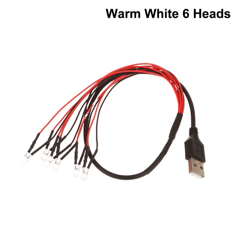 

Светодиодные бусины LED 2/4/6 шт пластик белый/теплый свет