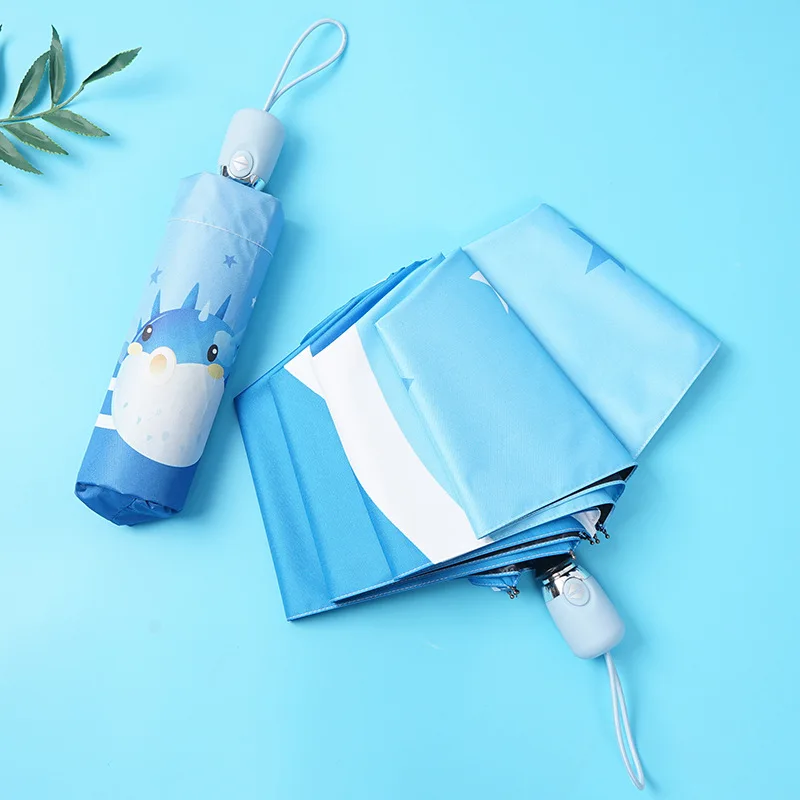 

YOOLOV Uv Umbrella Fully-automatic Black Coating XL Folding Three-folding Umbrella Luxury Umbrella Lemon