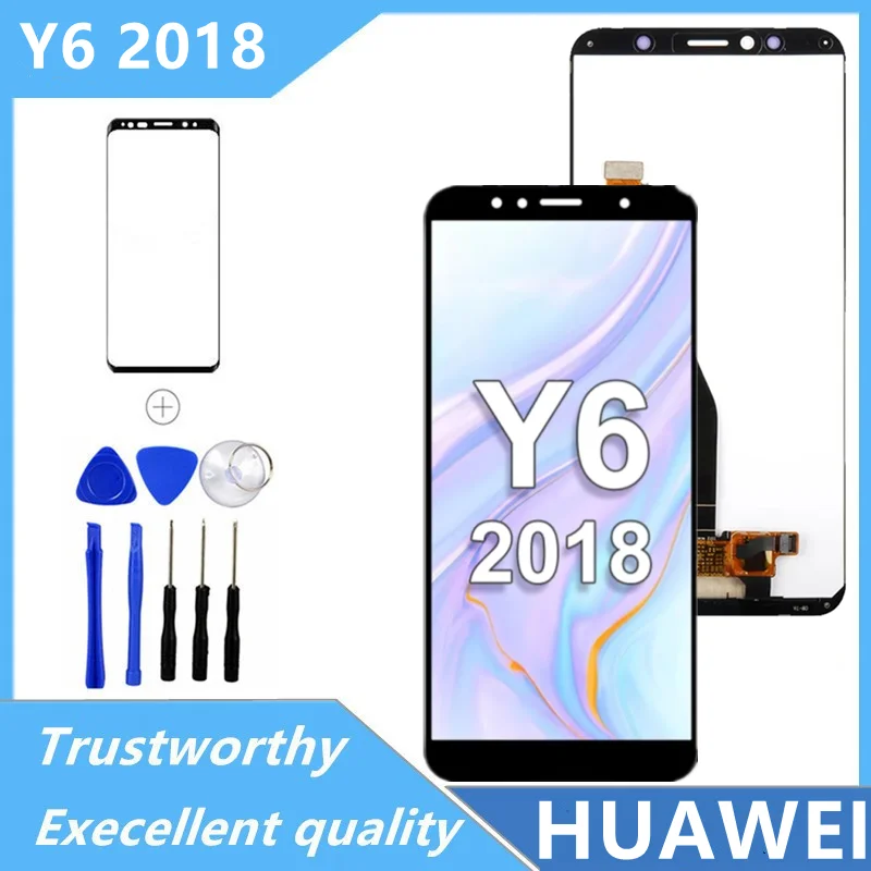 ЖК-дисплей 5,7 'для Huawei Y6 2018 с сенсорным экраном и дигитайзером для Huawei Y6 Prime 2018 ЖК-дисплей ATU L11 L21 L22 LX1 LX3 L31 L42 экран