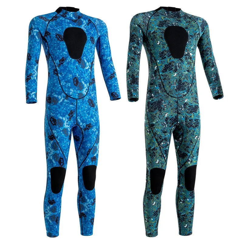 3MM Neoprene Wetsuit Men Surf Scuba Diving Suit Equipment Underwater Camouflage Fishing Spearfishing Kitesurf Clothing Wet Suit