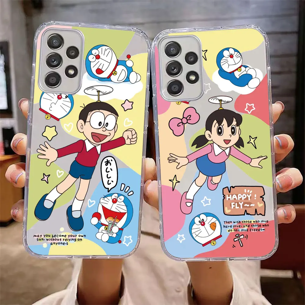 

Cute Doraemon Anime Case For Samsung Galaxy A73 A72 A71 A53 A52 A51 A50 A42 A33 A32 A31 A30 A23 A22 A21S A20S A13 A12 Case Cover