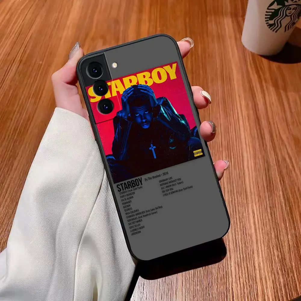 Matte Phone Case for Samsung Galaxy S23 S22 S21 S20 S10 4G S9 S8 Plus ULTRA 5G LITE Case Funda Capa The Weeknd Minimalist Poster