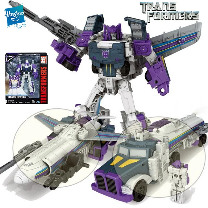 Экшн-фигурки Hasbro Transformer Titans Return 3C Voyager Class Decepticon Octone, оригинальные модели, игрушки для детей