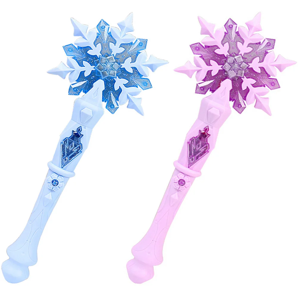 

Snow Wand Fairy Stick Stage Performance Toy Snowflake Light Sticks Children