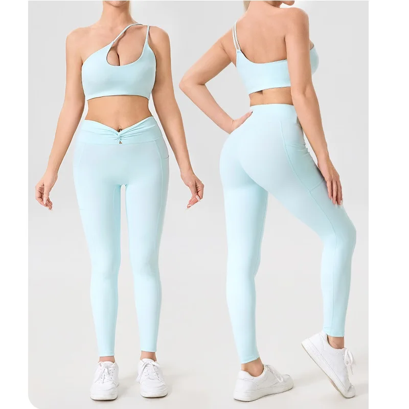 Женский новый сексуальный бюстгальтер на одно плечо красивый спортивный жилет