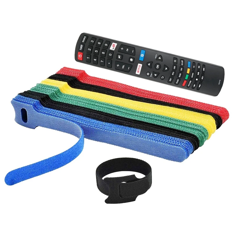 

1 Pcs Remote Control RC311S For TCL Smart LED LCD TV 06-531W52-TY01X & 50Pcs Reusable Color Mixing Cable Cord Strap Ties