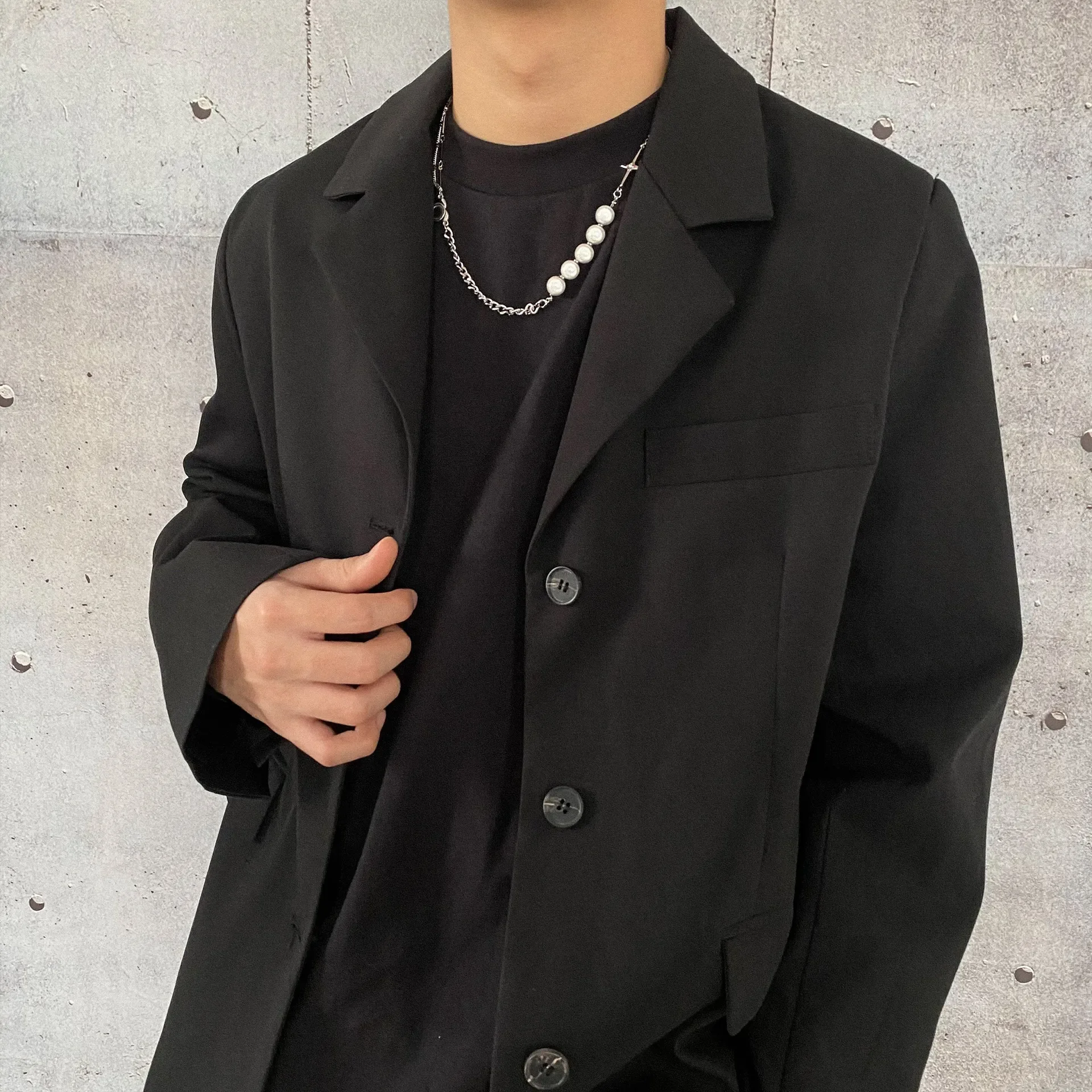 Yihao ниша ins жемчужная цепочка с крестом модное женское легкое роскошное мужское