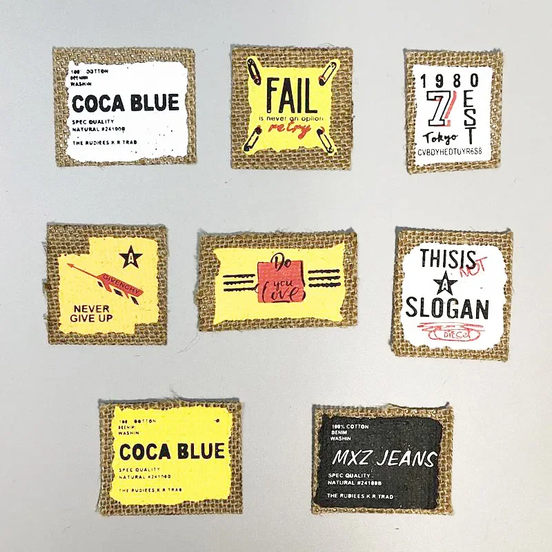 

8 шт./набор, мягкие тканевые этикетки с Вышивкой Букв