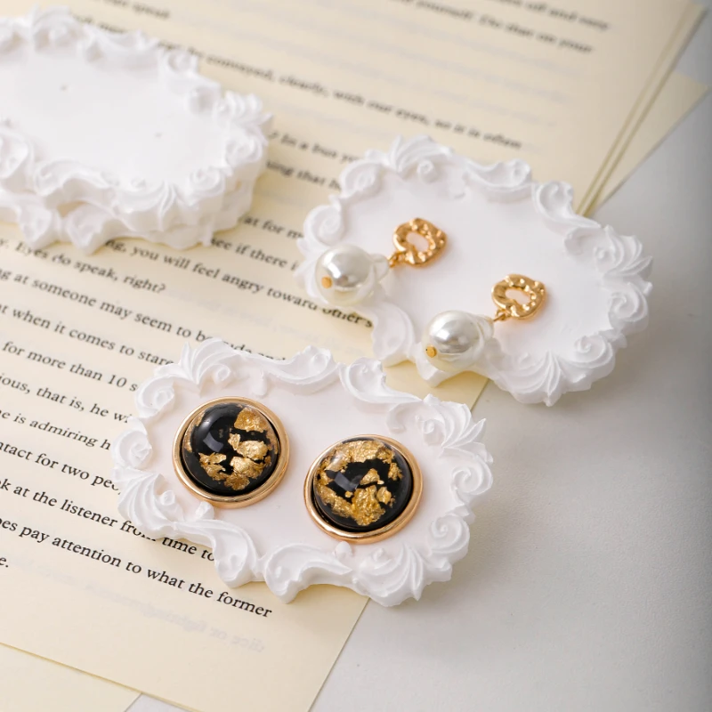 Европейские штукатурные серьги-гвоздики витрина для карт украшение реквизит