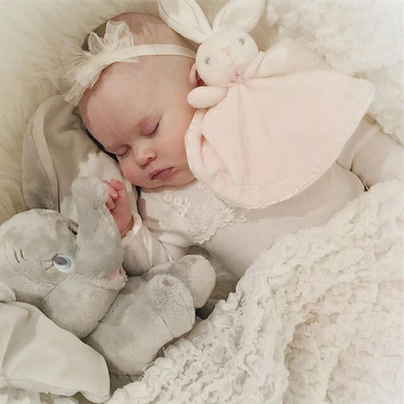 

Baby Infant Animal Bunny Soothe Appease Towel Soft Plush Comforting Toy Pacify Towel Soothing Towel Baby Plush Rabbit Doll Toys