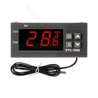stc 1000 digital led temperature controller cooling heating centigrade thermostat 2 relays led output with ntc sensor