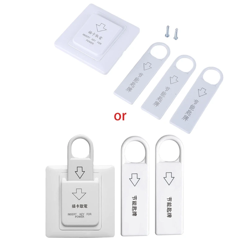 

Type 86 Plug in Magnetic Card Switch for Energy-saving Insert Key with 3 Cards Office Building Hotel Apartment Switch