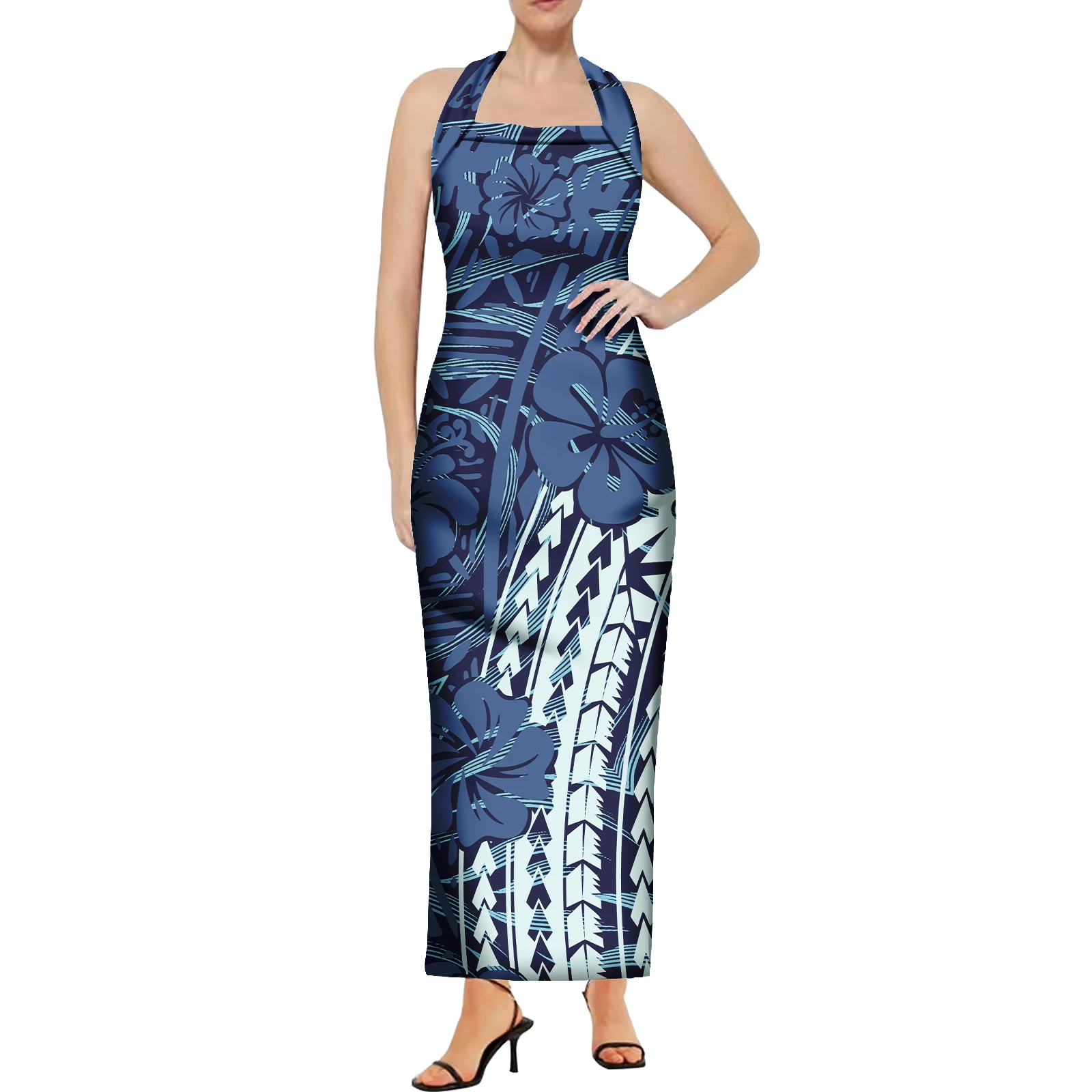 Вечернее платье юбка гавайский Принт по запросу элегантные платья для