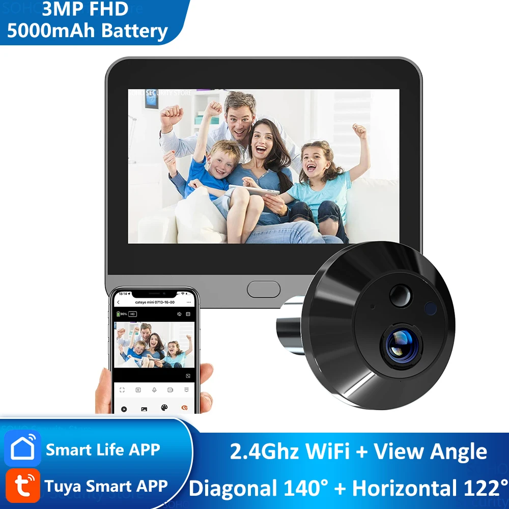 

REHENTINT беспроводной дверной звонок Magic Eye