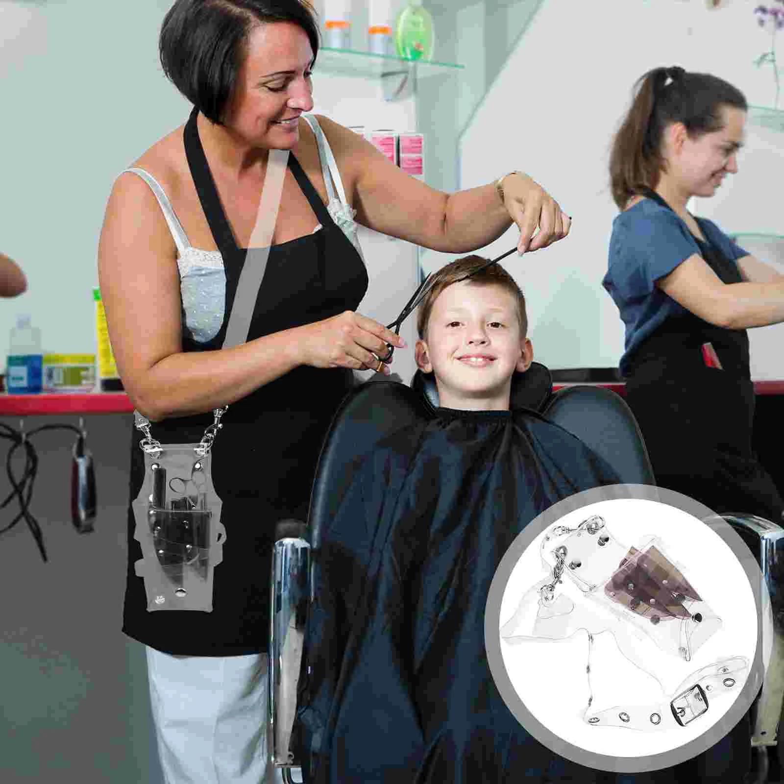 

Парикмахерский прозрачный органайзер для ножниц