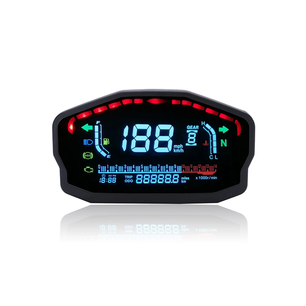 

Easy Installation Universal Digital Motorcycle Speedometer Odometer Tachometer Simple and Efficient High Quality Material