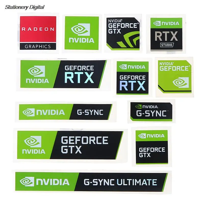 5pcs/set New NVIDIA GTX GEFORCE Laptop Desktop Label Decorative Sticker