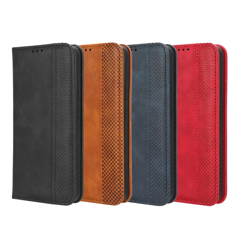 Новый стиль для Infinix Smart 7 HD Роскошная магнитная пряжка с ретро-рисунком кожа X6516