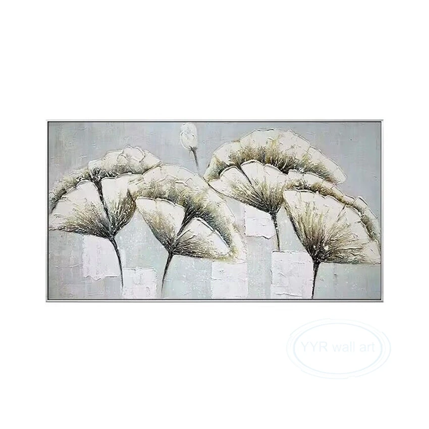 

Высококачественная ручная роспись маслом, цветущие цветы, домашнее украшение, Настенная роспись для спальни, гостиной, столовой, настенное украшение