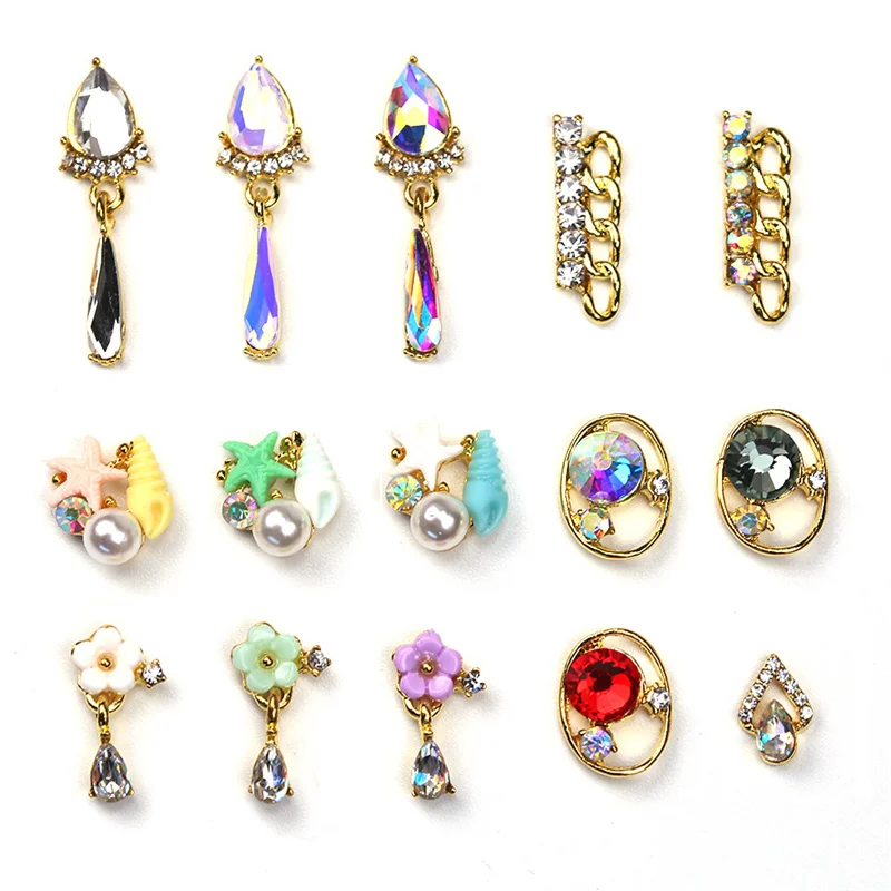 

5 шт., Разноцветные Подвески для дизайна ногтей