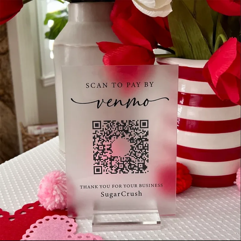 Фото QR-код,Обзор орального нотимедиа, Знак бизнеса, Возможен Review, Facebook Обзор Google, Табличка отображения кода QR, Сканирование к оплате №2
