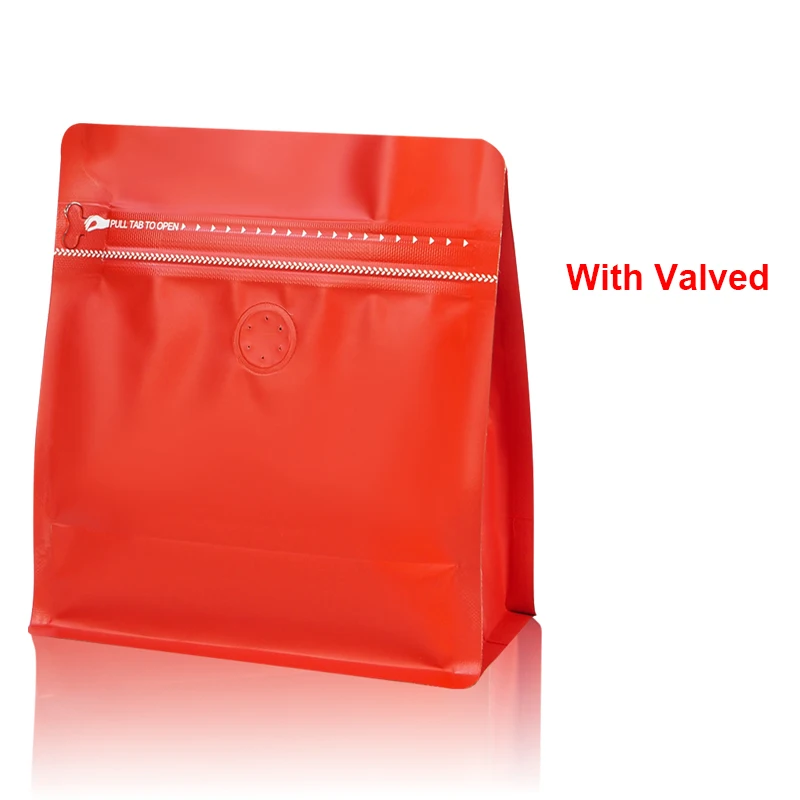 Утолщенные кофейные пакеты TETP 20 шт./лот с клапаном, домашняя упаковка для хранения чая, перезаряжаемый пакет с застежкой-молнией, стоячий пакет из алюминиевой фольги