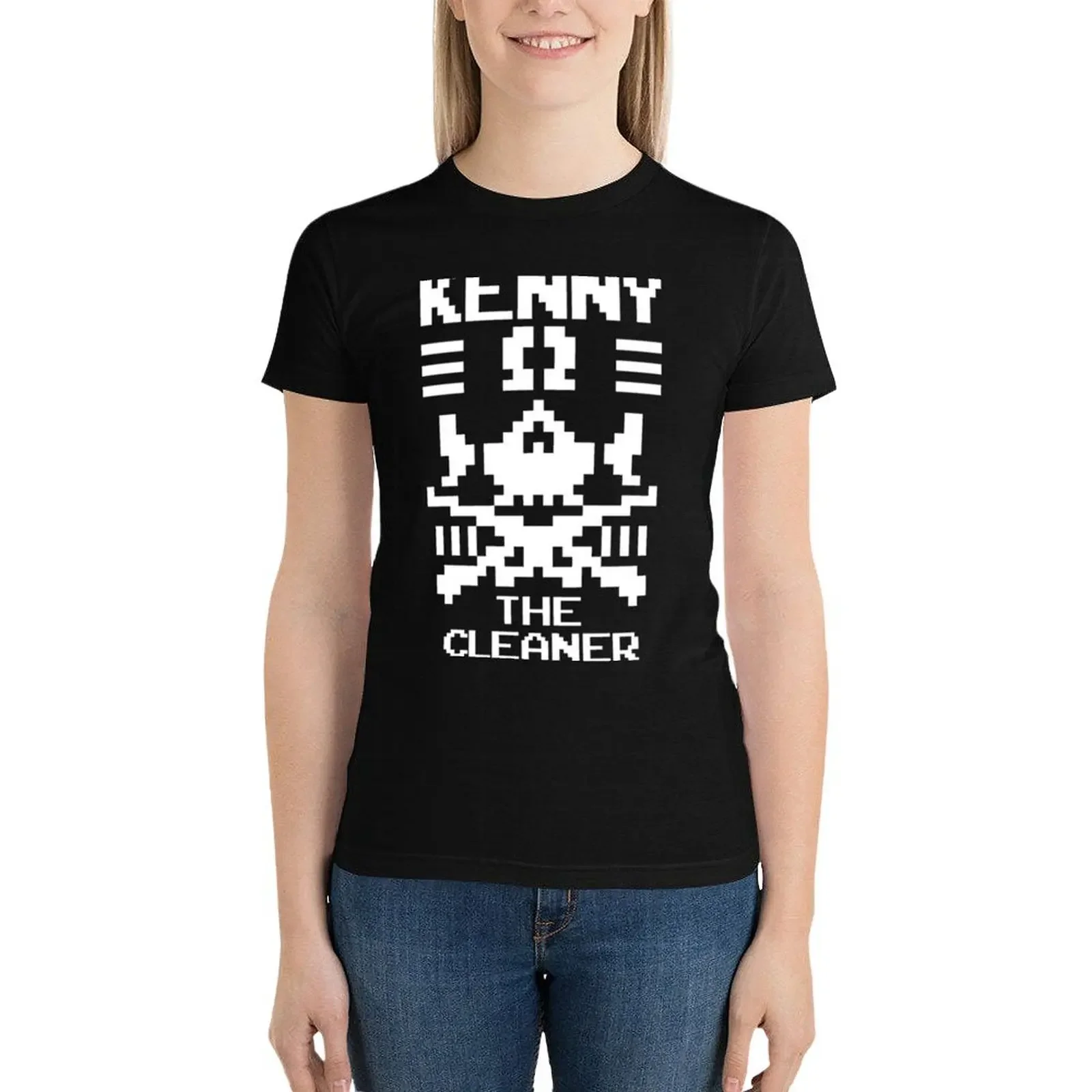 Kenny Omega 8-битная футболка The Cleaner Bullet Club блузка корейская модная с короткими