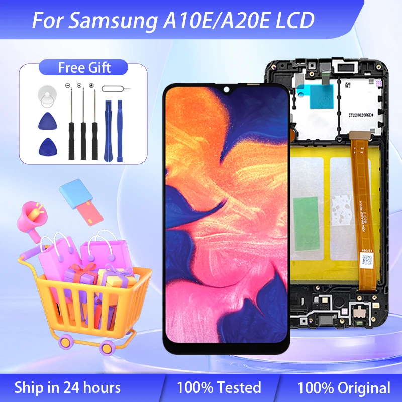 

Wholesale Wholesale A10E Screen For Samsung Galaxy A20E LCD Touch Digitizer Replacement A102 Display A202 Assembly With Frame