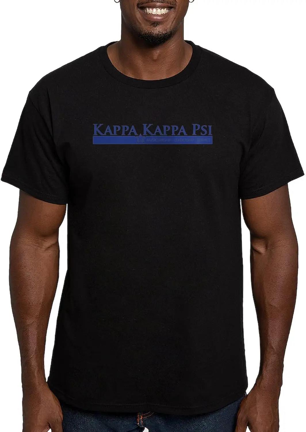Фото CafePress Kappa Kappa Psi Официальная футболка с логотипом Мужская приталенная футболка с рисунком №1