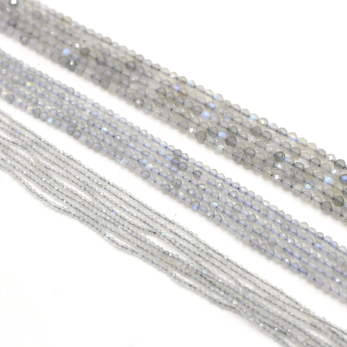 2/3/4 мм вспышка лабрадорит бусины-разделители из натурального камня граненые