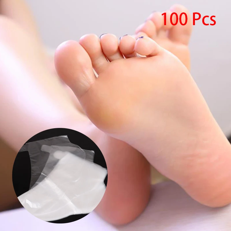 

Foot Bags Detox SPA Covers Pedicure Prevent Infection Remove Chapped Foot Care Tools Bath Wipe Transprent Disposable