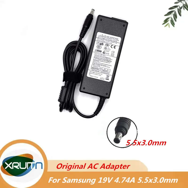 Фото Оригинальный адаптер питания для ноутбука AD-9019S 90W 19V 4.74A для Samsung RV711 R428 R410 R520 R522 R530 R580 R560 R518 R410 R429 №1