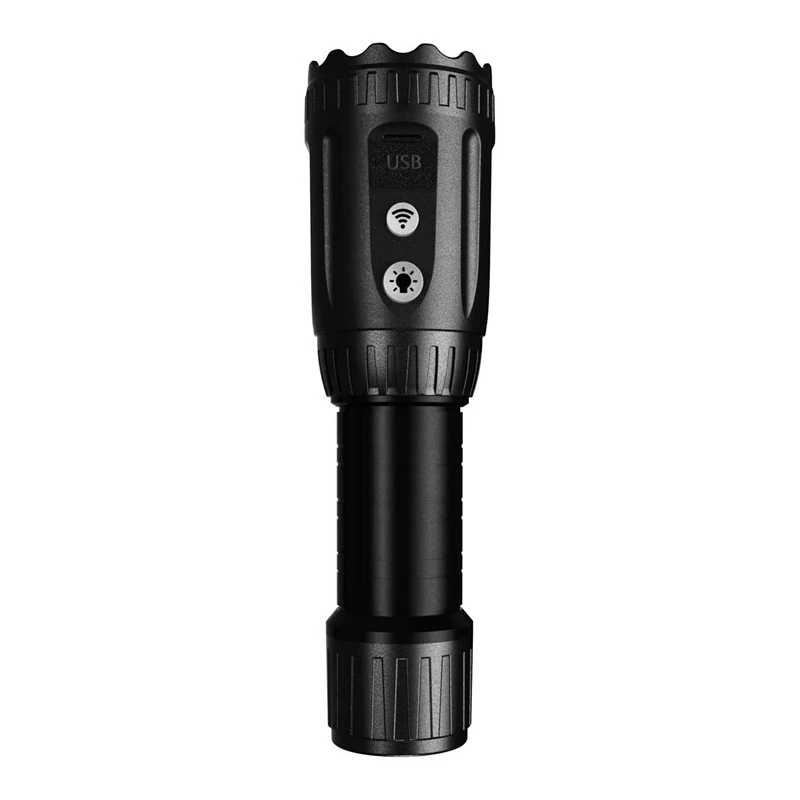 

Wifi Connected HD Wide Angle Video Inspection Camera With LED Flashlight Rechargeable Battery For Home Outdoor Camping-A