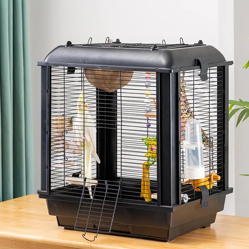 

Big Size Parrot Cage House Bird Swing Carrier Large Outdoor Portable Parrot Cage Garden Accessoires Calopsita Pet Products